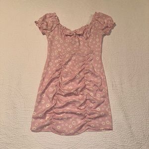 Light pink SHEIN dress (medium/ size 6) with white and orange flowers